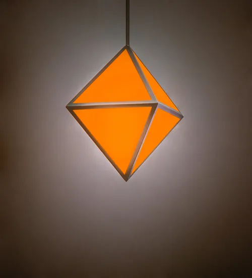 18" Square Argyle Pendant