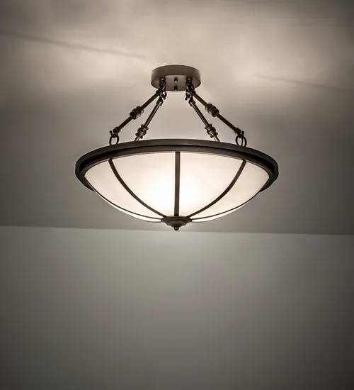 20" Wide Commerce Semi-Flushmount