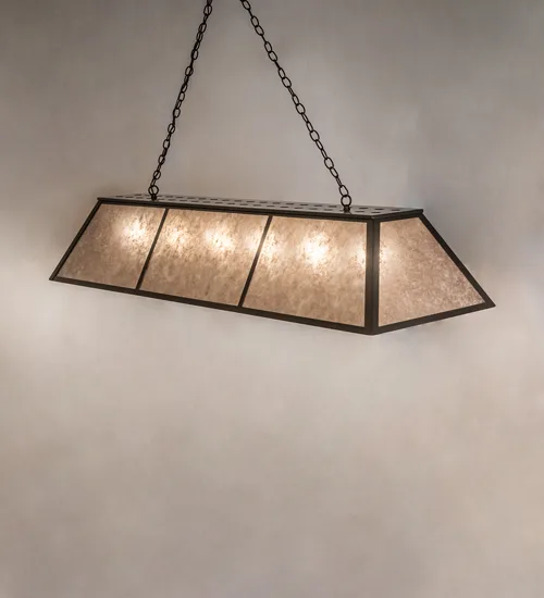 70" Long Tri-Panel Oblong Pendant