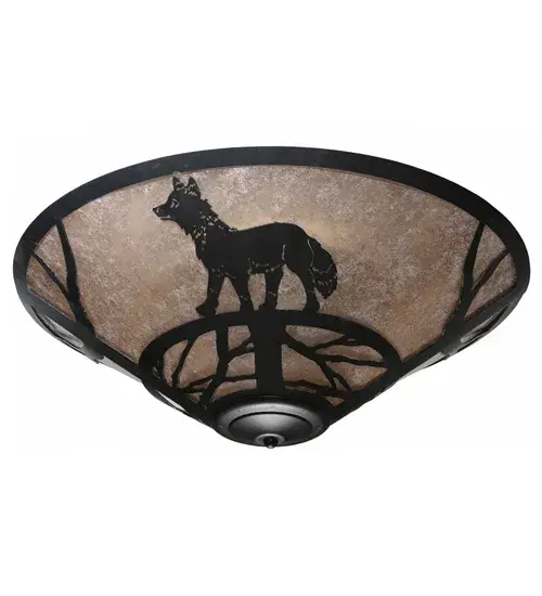22" Wide Fox on the Loose Flushmount - Image 3