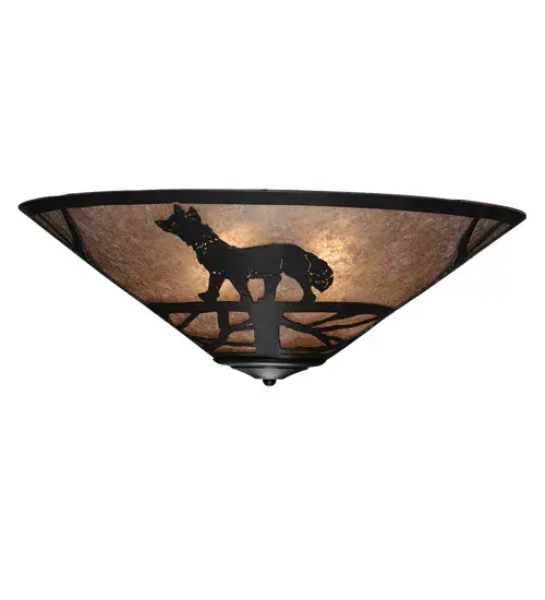 22" Wide Fox on the Loose Flushmount - Image 4