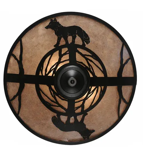 22" Wide Fox on the Loose Flushmount - Image 6