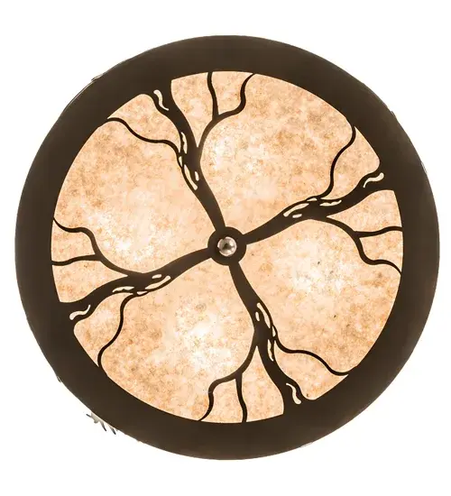 24" Wide Moose & Fox Flushmount - Image 7