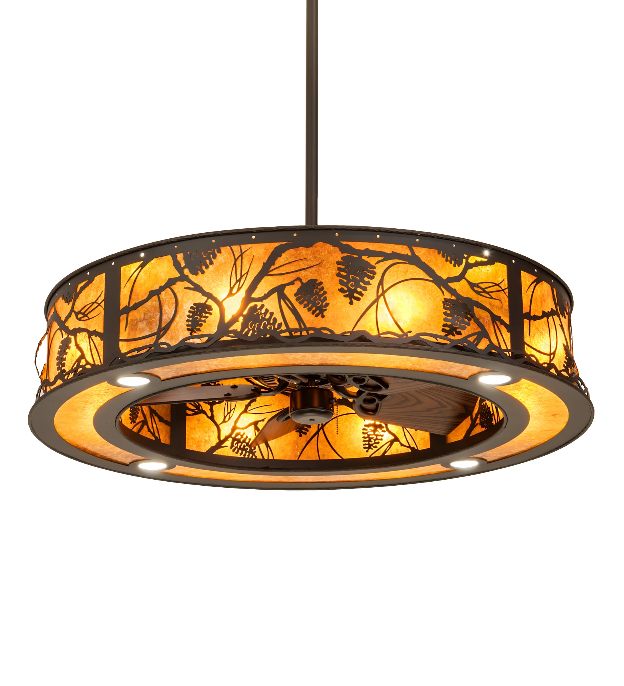 Whispering Pines LED Chandel-Air in Oil Rubbed Bronze