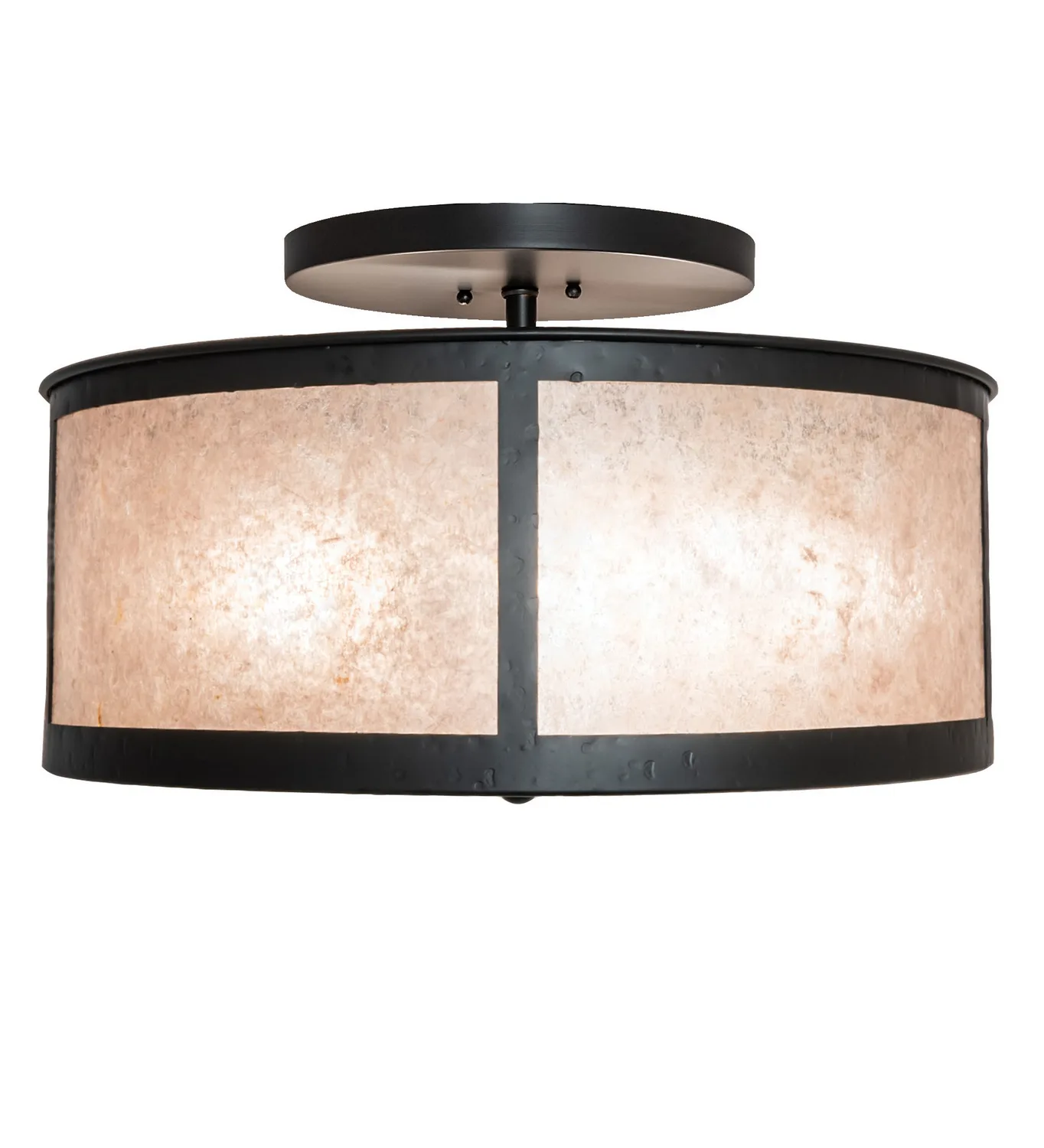 Smythe Four Light Semi-Flushmoun in Solar Black
