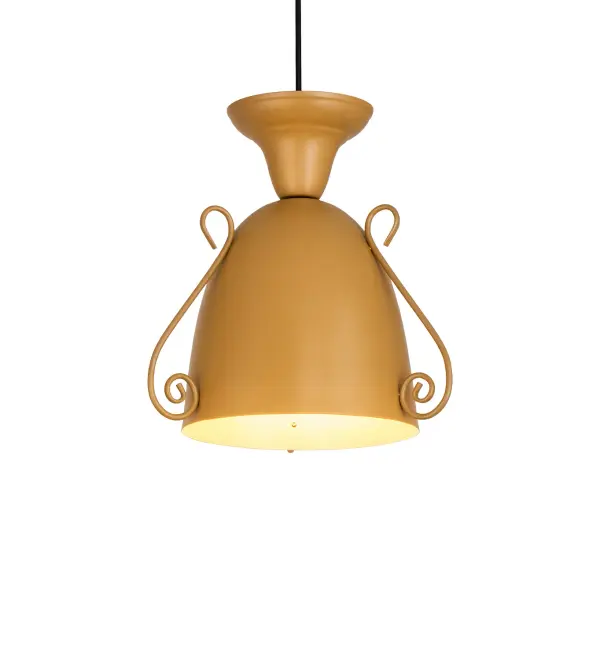 A contemporary style pendant that is designed like an inverted trophy. This unique lighting fixture is featured in a stunning Sahara Gold finish. The overall height ranges from 15 to 72 inches as the Black cable connects the shade to the canopy and adjusts in the field to meet your exact specifications. Place this pendant to illuminate dining tables and other hospitality, residential, and commercial spaces. The Bedford Pendant is included in our American-designed, handcrafted Art Deco Lighting Collection. UL and cUL listed for dry and damp locations. This fixture is Custom Made. Please call for Pricing and Lead Time. The pendant is featured at Kalahari Resorts and Conventions in Round Rock, Texas. Collection: Bedford Finish: Sahara Gold Glass: Gold Width: 12.50" Height: 15.00" Length: 12.50" Weight: 2.50 lb Number of Bulbs: 1 Maximum Wattage: 12.00 W Bulb Type: A19 Bulb Base: E26 Light Source: LED Material: Steel Country of Origin: CHINA Safety Rating: Damp LED