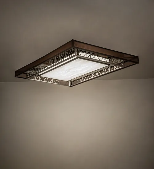 72" Long Quadrato Rich Umador Semi-Flushmount