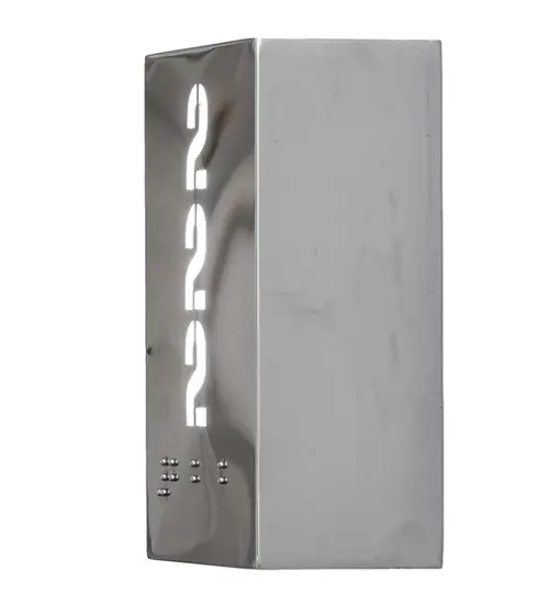 5" Wide Hotel Corridor Room Number & Braille Wall Sconce - Image 7