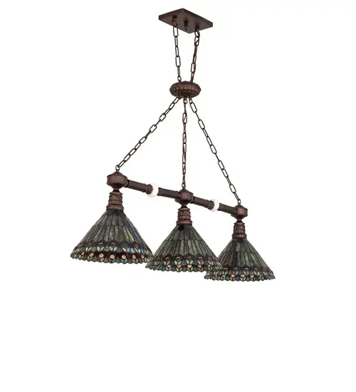 The Tiffany Jeweled Peacock by Meyda Lighting - Image 3