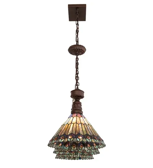 The Tiffany Jeweled Peacock by Meyda Lighting - Image 8
