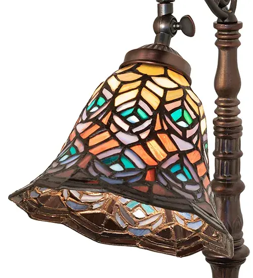 The Tiffany Peacock Feather by Meyda Lighting - Image 7