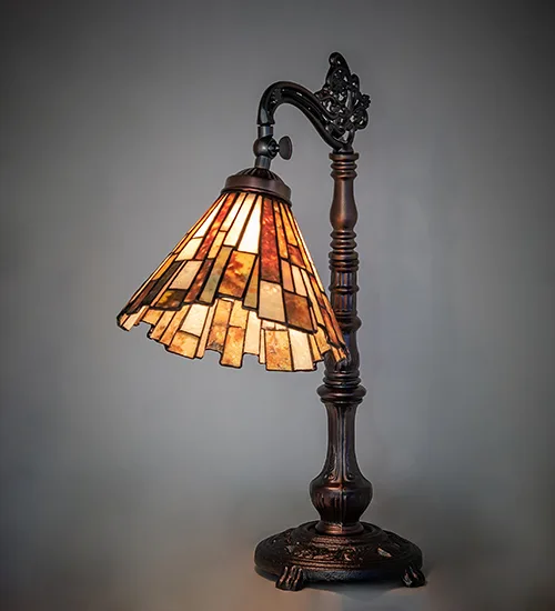 20" High Delta Jadestone Bridge Arm Table Lamp
