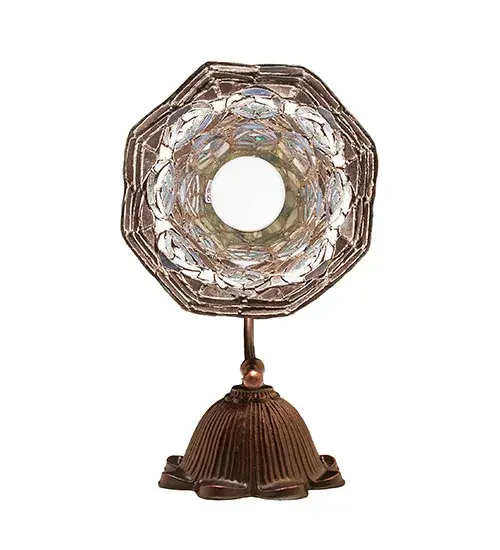 8" Wide Tiffany Peacock Feather Wall Sconce - Image 7