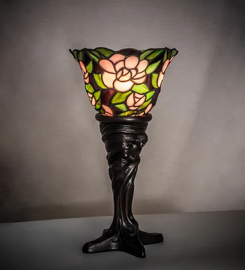15" High Begonia Mini Lamp
