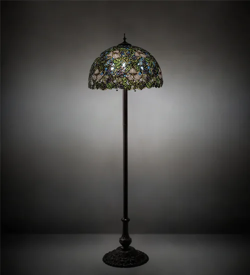 62" High Trillium & Violet Floor Lamp