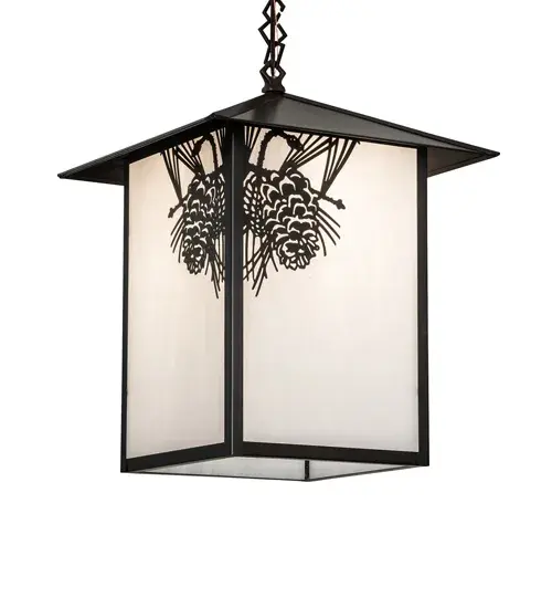 Every Meyda Tiffany item is a unique handcrafted work of art. Natural variations in the wide array of materials that we use to create each Meyda product make every item a masterpiece of its own. Photographs are a general representation of the product. Colors and designs will vary. Collection: Seneca Finish: White Glass Glass: Craftsman Brown On Brass Width: 19.00" Height: 20.00" Length: 14.00" Weight: 12.00 lb Number of Bulbs: 1 Maximum Wattage: 60.00 W Bulb Type: A19 Bulb Base: E26 Material: Brass Country of Origin: USA Safety Rating: Damp - alternate view