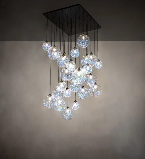 56" Long Kalos Eidos 18 Light Cascading Chandelier