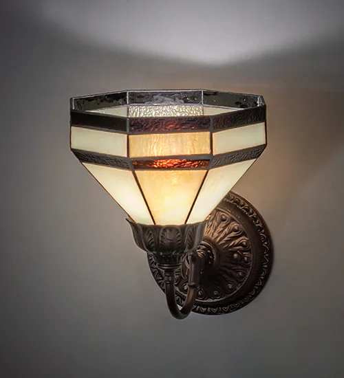 8" Wide Topridge Wall Sconce