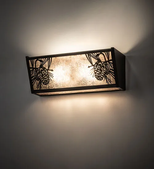 16" Wide Winter Pine Vanity Light