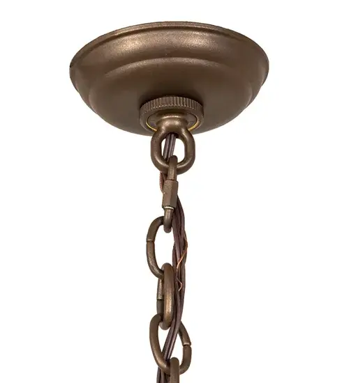 30" Wide Barrel Stave Madera 8 Light Chandelier - Image 10