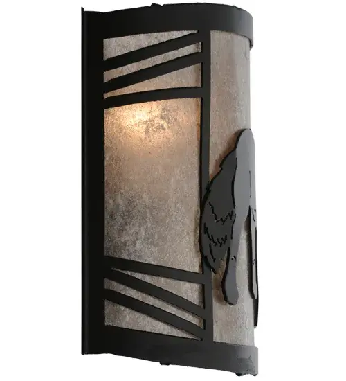 12" Wide Fox on the Loose Right Wall Sconce - Image 7