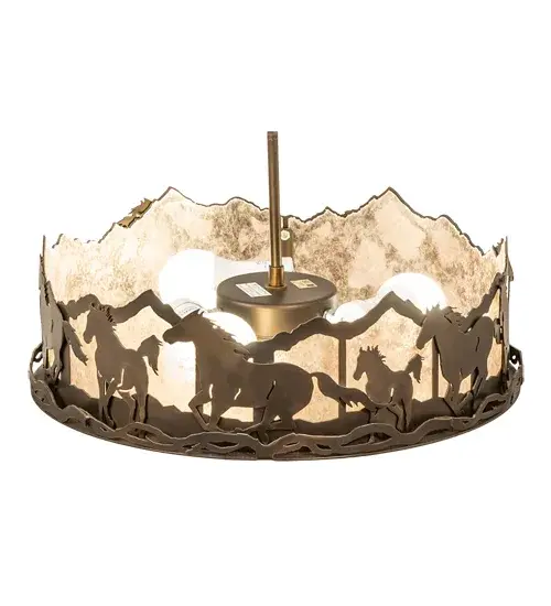 The Running Horses by Meyda Lighting - Image 4