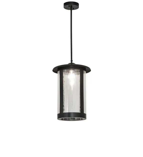 This stunning Craftsman Signature Brass lantern features a Clear Seeded Glass lens enhanced with a Flat Black finish. Display this pendant above tables and islands to illuminate the interiors of timber homes, modern farmhouses, and other spaces. The Fulton Prime Pendant is included in our American-made, American-designed, handcrafted Craftsman Signature Series, manufactured in Yorkville, New York. UL and cUL listed for dry and damp locations. Our Build Your Own Craftsman Signature Series features unlimited combinations of styles. The collection is called Build Your Own because it is fully configurable and customizable from size and design to finish and lens color. Marine grade, solid brass, or copper raw materials are utilized to ensure items from the Craftsman Signature Series of outdoor and indoor lighting will stand the test of time, as these premium metals are impervious to most types of oxidation. Hand-applied Patina finishes on brass and copper are sealed with a clear varnish and over time, may require gentle maintenance, such as wax, to delay or reverse the natural living finish attributes indicative of this finishing process. Patina finishes on brass and copper provide strong resistance to fading from sun exposure, will not chip or crack, and will not rust like a steel-framed item in the same conditions. Choose from many style options, or send us your concept today! Call today to learn how to use the configuration tool available on our website for an instant item number! Collection: Fulton Finish: Flat Black Glass: Clear Seeded Glass Width: 12.00" Height: 37.00" Length: 12.00" Weight: 11.00 lb Number of Bulbs: 1 Maximum Wattage: 60.00 W Bulb Type: A19 Bulb Base: E26 Material: Brass/Steel Country of Origin: USA Safety Rating: Damp