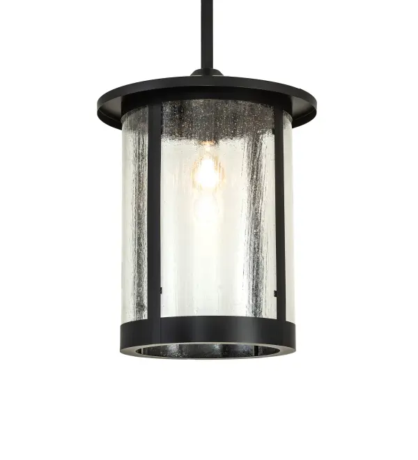 Handcrafted from Solid Brass with alluring rustic beauty. This stunning Craftsman Signature lantern features a Clear Seeded Glass lens enhanced with a Flat Black finish. Display this pendant above tables and islands to illuminate the interiors of timber homes; modern farmhouses; and other spaces. The Fulton Prime Pendant is included in our American-made; American-designed; handcrafted Craftsman Signature Series; manufactured in Yorkville; New York. UL and cUL listed for dry and damp locations. Our Build Your Own Craftsman Signature Series features unlimited combinations of styles. The collection is called Build Your Own because it is fully configurable and customizable from size and design to finish and lens color. Marine grade; solid brass; or copper raw materials are utilized to ensure items from the Craftsman Signature Series of outdoor and indoor lighting will stand the test of time; as these premium metals are impervious to most types of oxidation. Hand-applied Patina finishes on brass and copper are sealed with a clear varnish and over time; may require gentle maintenance; such as wax; to delay or reverse the natural living finish attributes indicative of this finishing process. Patina finishes on brass and copper provide strong resistance to fading from sun exposure; will not chip or crack; and will not rust like a steel-framed item in the same conditions. Choose from many style options; or send us your concept today! Call today to learn how to use the configuration tool available on our website for an instant item number!