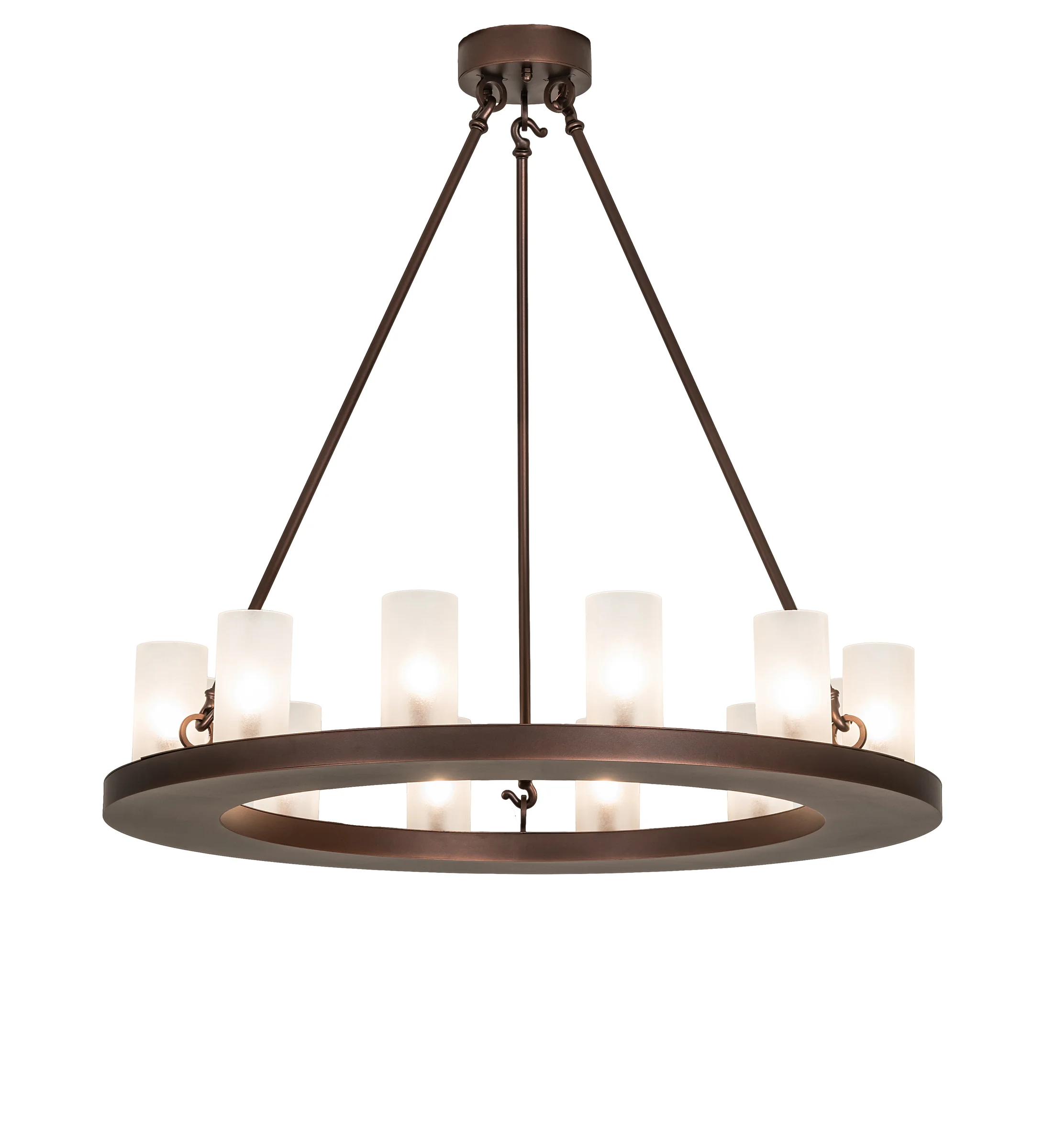 Loxley 12 Light Chandelier in Mahogany Bronze