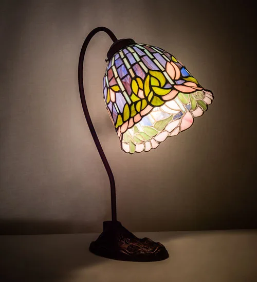 18" High Tiffany Flowering Lotus Desk Lamp