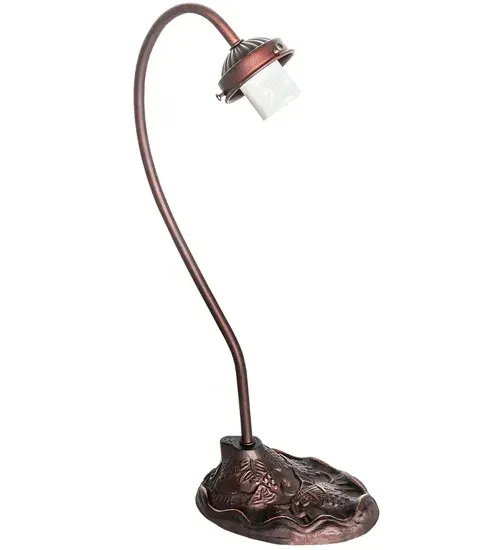 18" High Tiffany Peacock Feather Desk Lamp - Image 7
