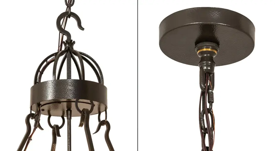 36" Wide Lakeshore 12 Light Two Tier Chandelier - Image 8