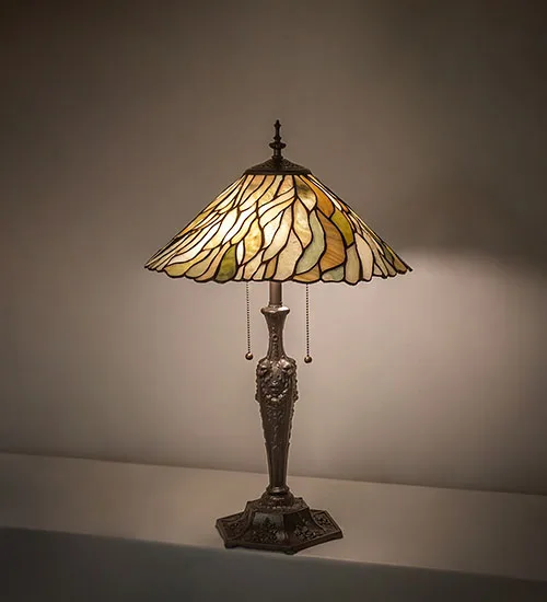 25" High Willow Jadestone Table Lamp