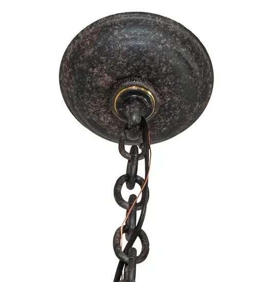 24" Wide Barrel Stave Madera 8 Light Chandelier - Image 10