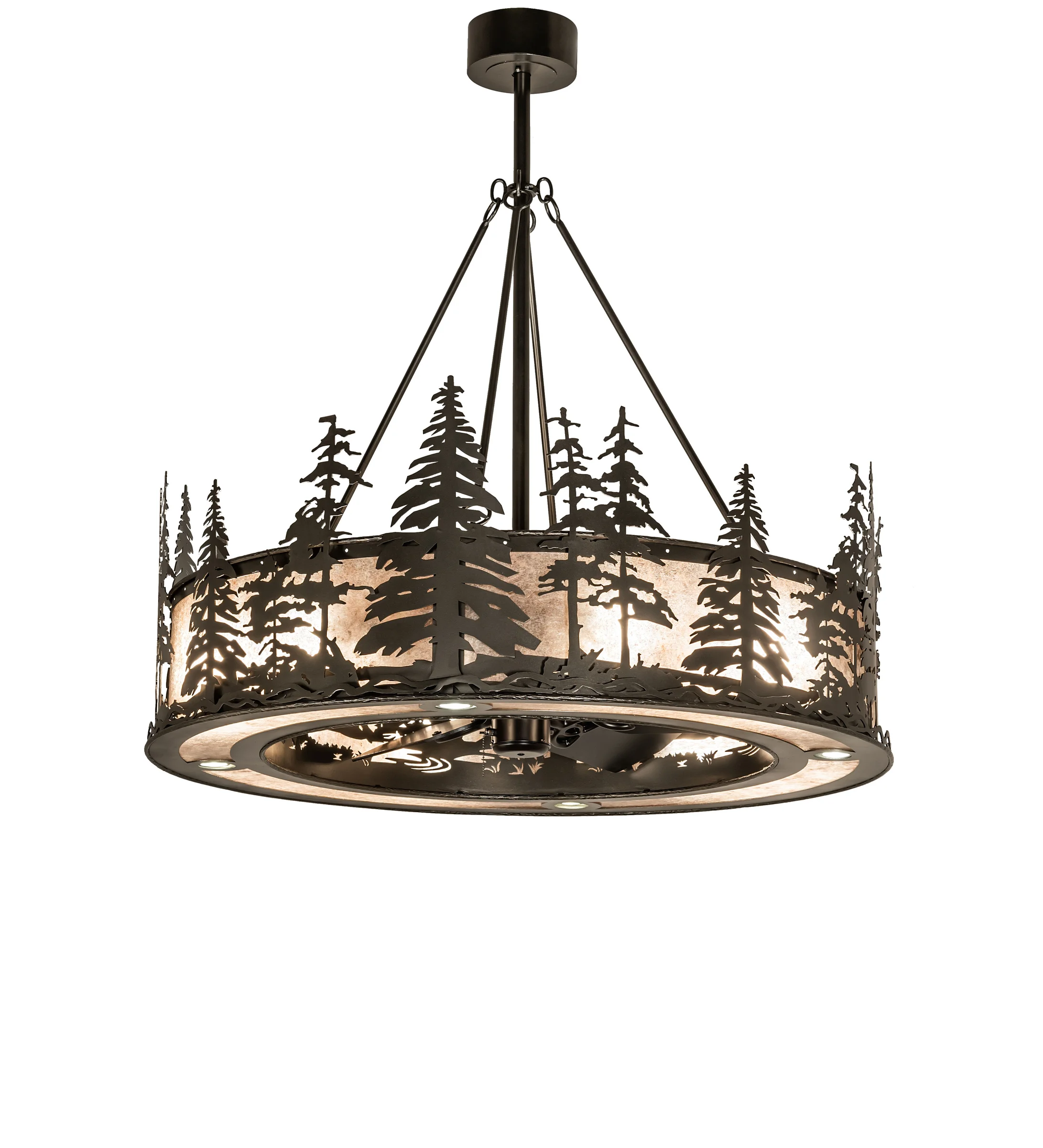 Tall Pines 12 Light Chandel-Air in Oil Rubbed Bronze Oiled Bronze