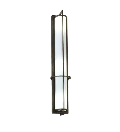 Designed with a sleek; curved profile and a clean architectural look; this appealing and versatile wall fixture defines a sophisticated aesthetic. This sconce will add character to any room with distinctive Statuario Idalight diffuser which is complemented with hardware featured in a Gilded Tobacco finish. Handcrafted by highly skilled artisans in our manufacturing facility in Upstate New York; this transitional styled fixture is available in a wide range of custom choices including various designs; colors; sizes and dimmable energy efficient lamping options such as LED. This wall fixture is UL and cUL listed for damp and dry locations. - alternate view