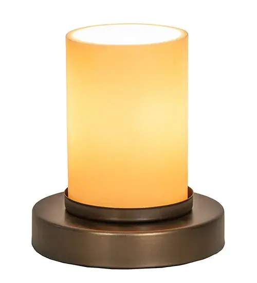 This mini lamp is designed with a round profile and defines a distinct minimalist aesthetic. The Provostone Idalight diffuser is featured on an Antique Copper base. The Cilindro Duomo Mini Lamp is included in our American-made; American-designed; handmade Minimalist Lighting Collection and manufactured in Yorkville; New York. UL and cUL listed for dry locations. - alternate view