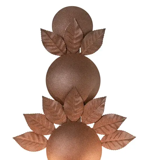 12" Wide Tole Leaf 2 Light Wall Sconce - Image 10