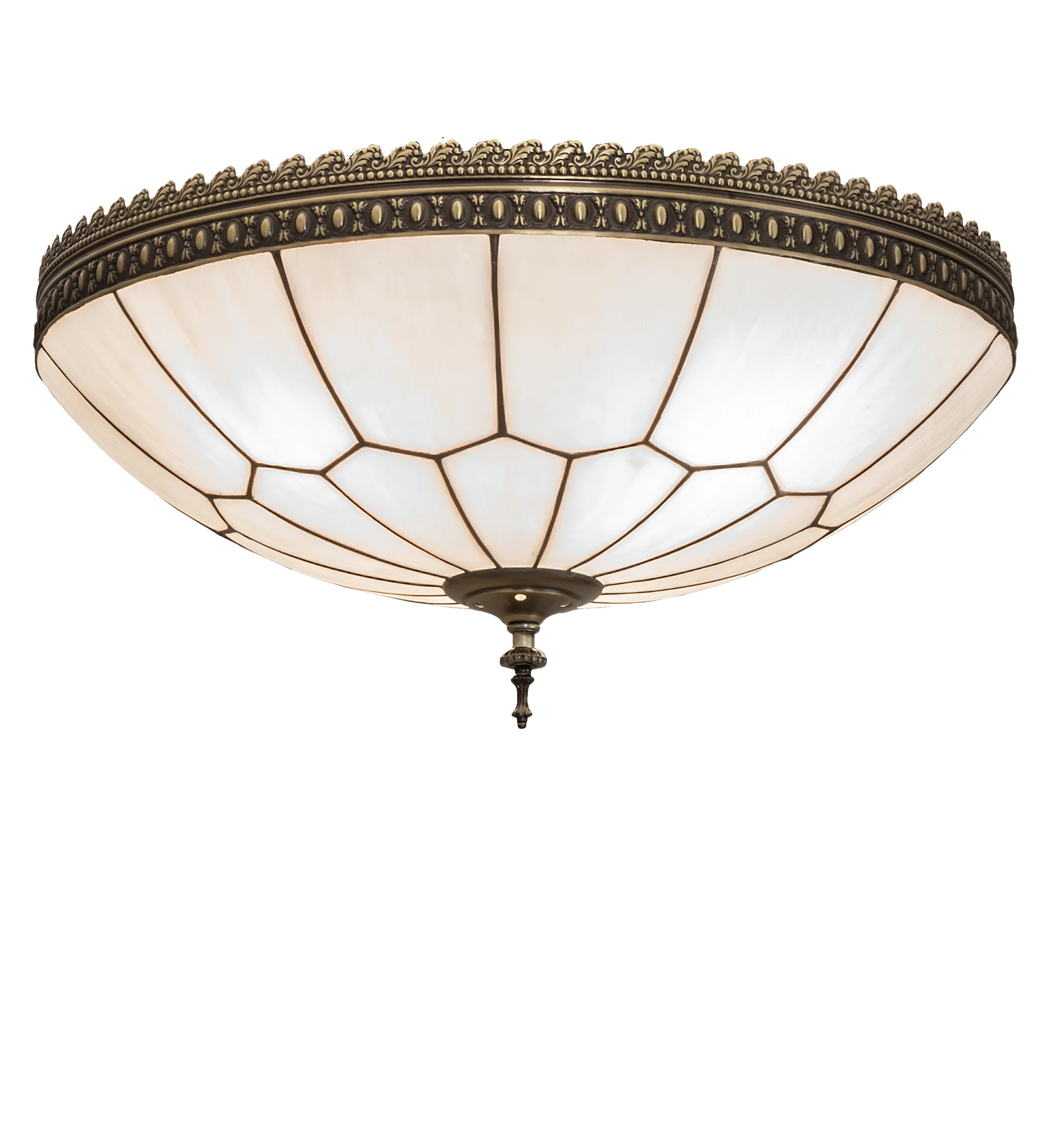 Vincent Four Light Flushmount in Craftsman Brown Highlighted