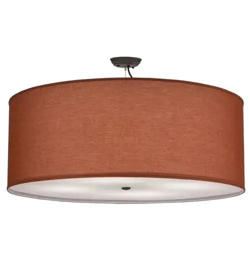 This stylish pendant is designed with a Sparkle Silver and Red Dust linen styled Textrene shade; which is complemented with a Satin finished Statuario Idalight bottom diffuser. The pendant is ideal for illuminating fun interiors in a home; resort or theme park and will complement any space or decor. The fixture is handcrafted by Meyda artisans in our manufacturing facility in the USA. Custom colors; styles and sizes are available. Energy efficient lamping options are offered. The pendant is UL and cUL listed for damp and dry locations. - alternate view