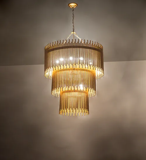 45" Wide Frequency Three Tier Chandelier