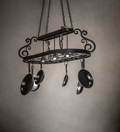 48" Long Neo 3 Light Pot Rack