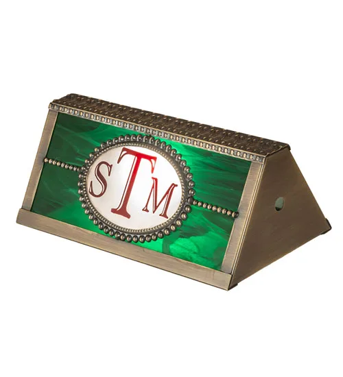 9" Long Personalized STM Banker's Shade