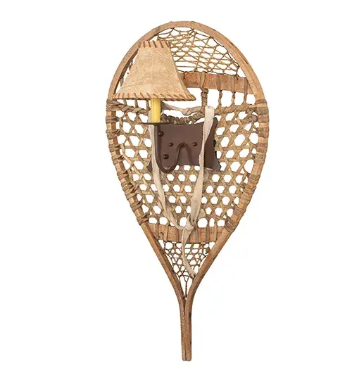 10" Wide Alpine Snowshoe Wall Sconce - Image 3
