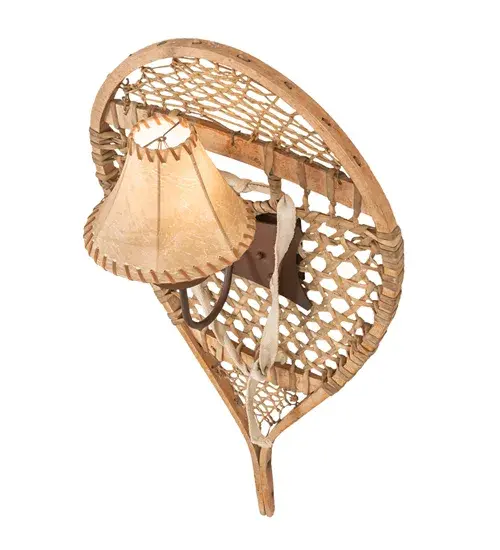 10" Wide Alpine Snowshoe Wall Sconce - Image 4