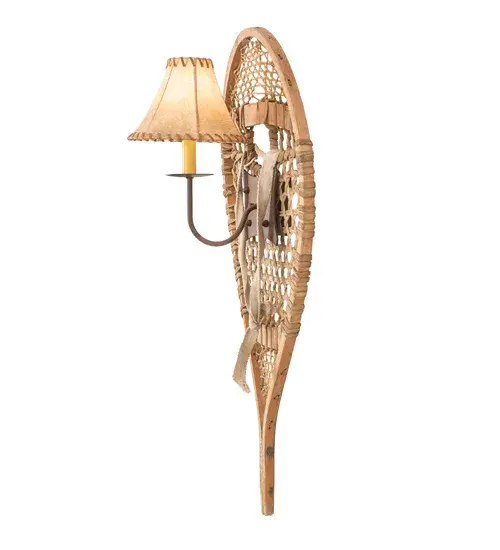 10" Wide Alpine Snowshoe Wall Sconce - Image 7