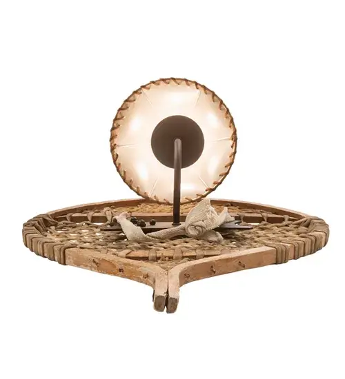 10" Wide Alpine Snowshoe Wall Sconce - Image 8