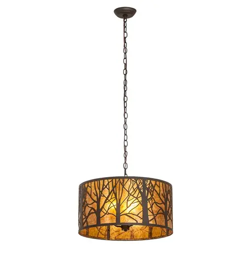 20" Wide Winter Maple Pendant - Image 10