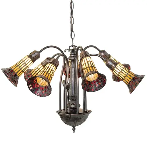 The Meyda Tiffany - Stained Glass Pond Lily by Meyda Lighting - Image 2