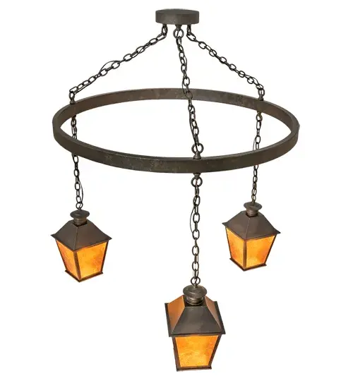 48" Wide Stafford 3 Light Chandelier - Image 4